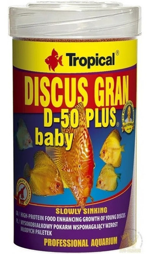 Ração Discus Gran D-50 Plus Baby 52gr Tropical Mlfull