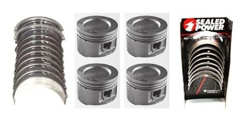 Juego 4 Pistones C/anillos M. Biela Y Centro Vw Pointer 1.8l