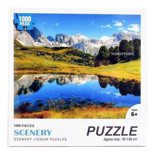 Puzzle Rompecabezas 1000 Piezas Lago Paisaje Jigsaw Scarlet