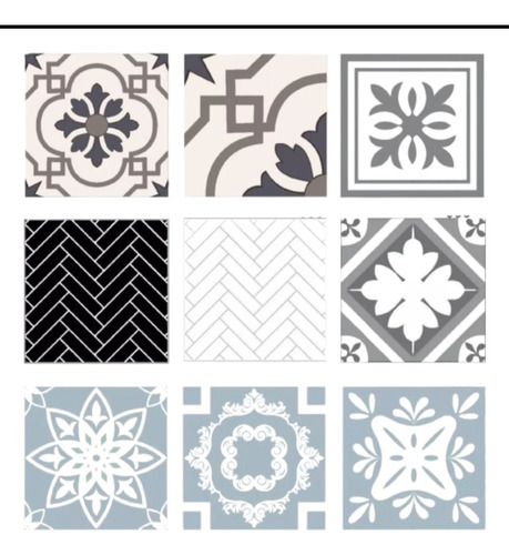 Azulejos Autoadhesivos Vinilicos Para Piso 20x20 Cm X 80 Un