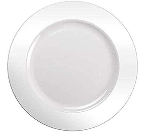 Plato De Plástico Redondo Magnificence Charger 12 Bl...