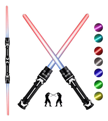 Sable Par Star Galaxy Wars Espada Luz Sonido Cambia Color 2
