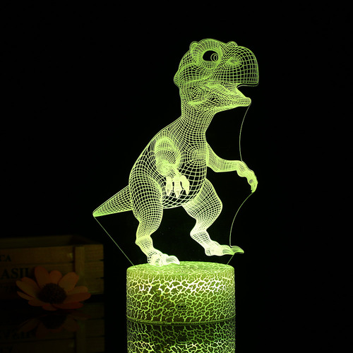 Lámpara Led Nocturna 3d Diaur Con Mando A Distancia Para Dec