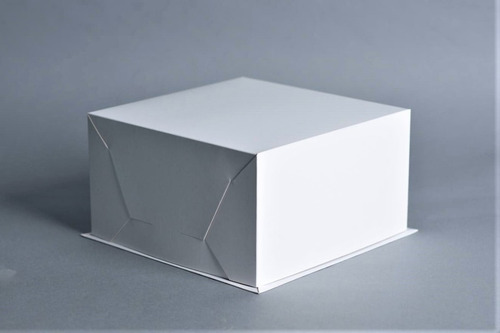 Imagen 1 de 3 de Caja Base Bandeja + Tapa 23 X 23 X 13 Cm (x50 U.) Tortas Tartas Postres Semifrios - Bauletto