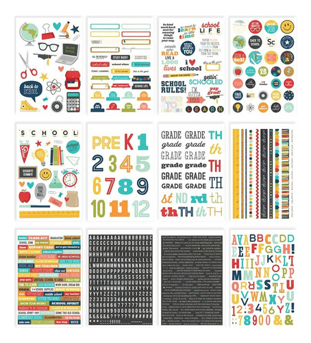 Libro Stickers School Life. Simple Stories