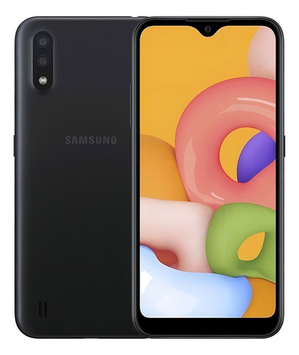 Samsung Galaxy A01 16 GB preto 2 GB RAM - Excelente (Recondicionado)