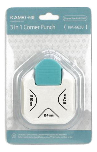 3 Em 1 Papel Canto Rounder 4/7/10mm Canto Ferramenta Para