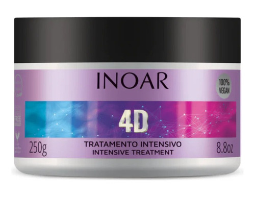 Máscara 4d Inoar Tratamiento Intensivo 250g