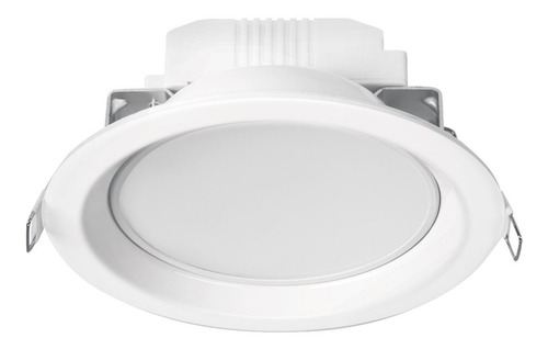 Luminario Led Empotrado Redondo De 6 W, Luz Cálida, Volteck. Blanco