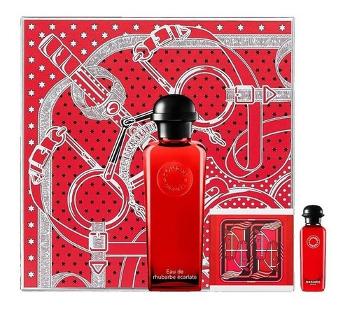Perfume Hermes Eau De Rhubarbe Ecarlate X 100 Ml Set!!!! 