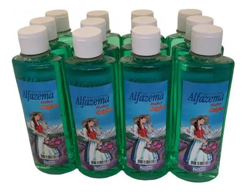Kit Contendo 12 Deo-colonia Alfazema Halley Original 250 Ml