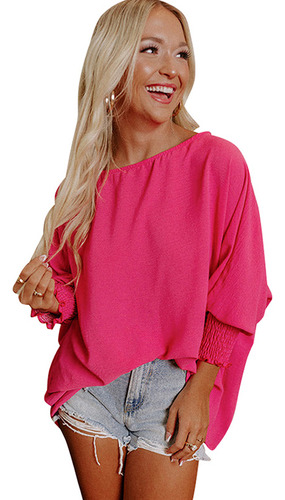 Top De Camisa De Gasa De Color Sólido De Moda