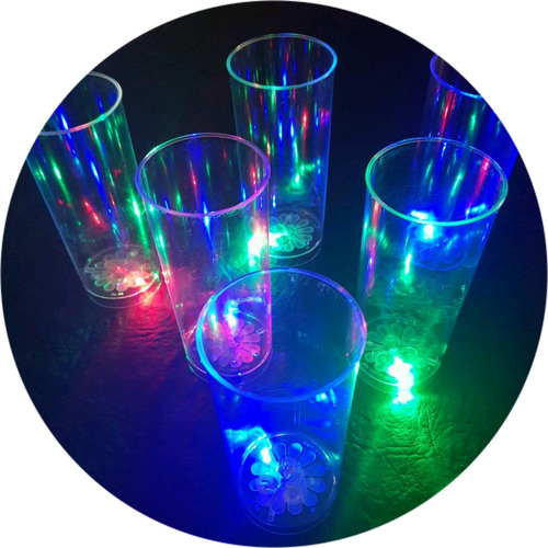 80 Vasos Luminosos Led ,cotillon Luminoso Led , Fluor !!!!!