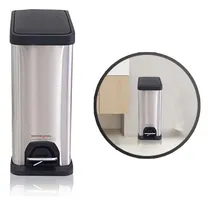 Comprar Tacho De Acero Inox Con Pedal 8l \u002Fideal Para Cocinas Y Baños