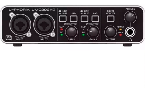 Placa De Sonido Behringer Uphoria Umc202 Hd  24bit / 192khz