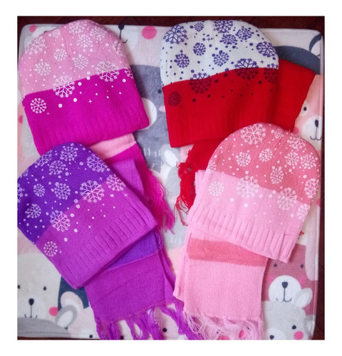 Gorro Y Bufanda Conjunto Set Infantil