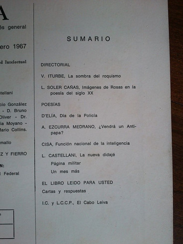 Imagen 2 de 2 de Jaula Revista Mensual De Interés General 1967