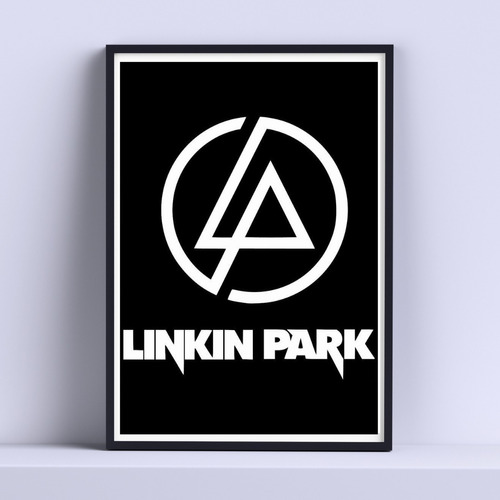 Cuadro Linkin Park Logo Decorativo 30x40cm Con Vidrio