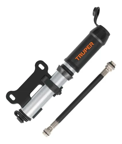 Inflador Portátil Truper Mini Bomba de Aire 60 PSI para Bicicleta