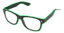 Comprar Anteojos Led Risky Cotillon Luminoso Colores Neon Premium Color Verde Diseño Risky Neón LED