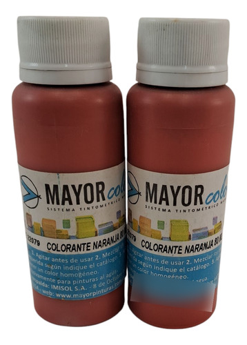 Colorante Para Pintura Mayor 80ml Bermellón