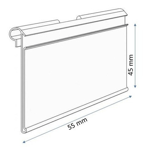 Etiqueta De Pvc Cristal P/ Ganchos Porta Preço,200 Unidades