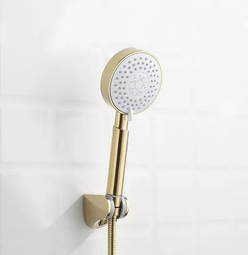 Ducha dorada totalmente higiénica para baño, lavabo de lujo