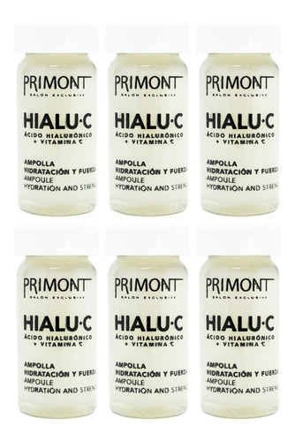 Primont Hialu C Acido Hialuronico X6 Ampollas Hidratación 