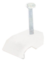 Grapa Para Cable Plano De 3mm Color Transparente Thorsman