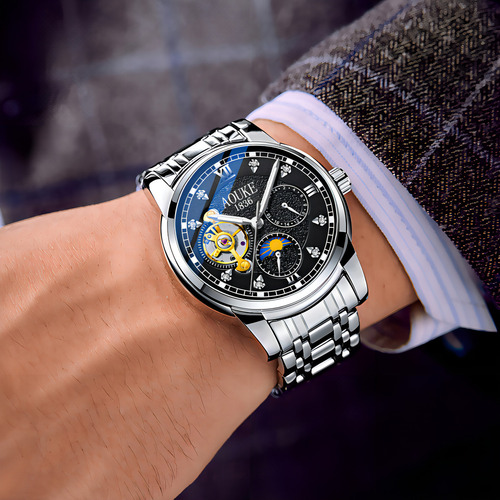 Reloj Mecánico Totalmente Automático Para Hombre. Color Del Fondo Unit
