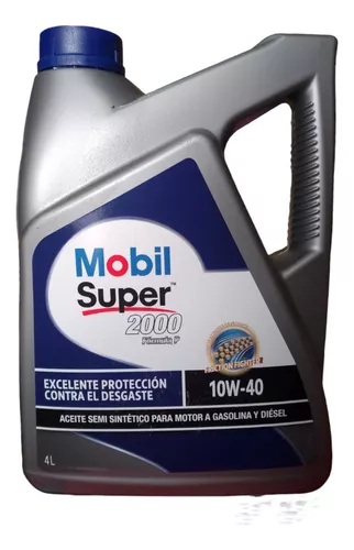 Aceite para motor Mobil semi-sintético 10W-40 para autos, pickups & suv de  1 unidad x 4L