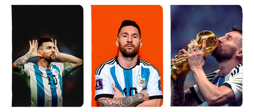 Set Libretas Lionel Messi (kit De 3)