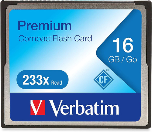 Tarjeta De Memoria Verbatim Compact Flash Premium, 16gb Cap.