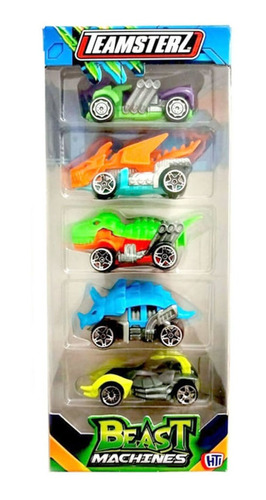 Teamsterz vehiculo de metal 7cm beast machines pack x5 Surti