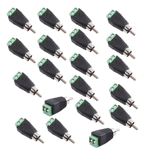 20x Rca Av Phono Conector Rca Adaptador De Terminal