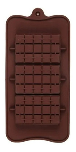 Molde Silicona Tableta X3 Cuadradas Para Chocolate