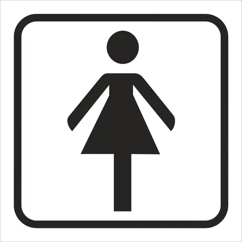 comprar Baño Dama Adhesivo Calco Calcomanias 14x14 Cm