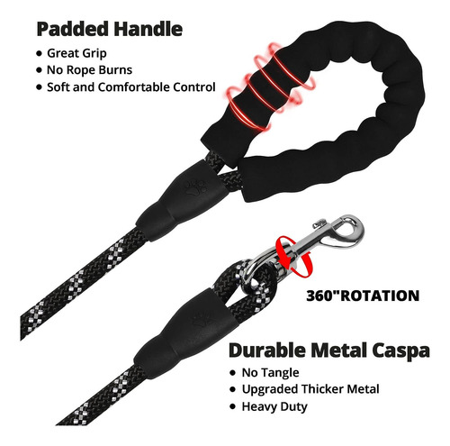 Dog Leash - 3/4/5/6/10/15/20/30/50/100/150ft Heavy Duty L...