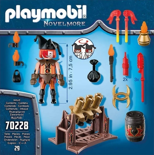 Playmobil 70228 Novelmore Maestro De Fuego Bandidos Burnham