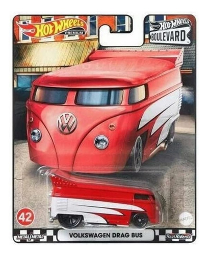 Hot Wheels Boulevard Volkswagens Drag Bus Rojo