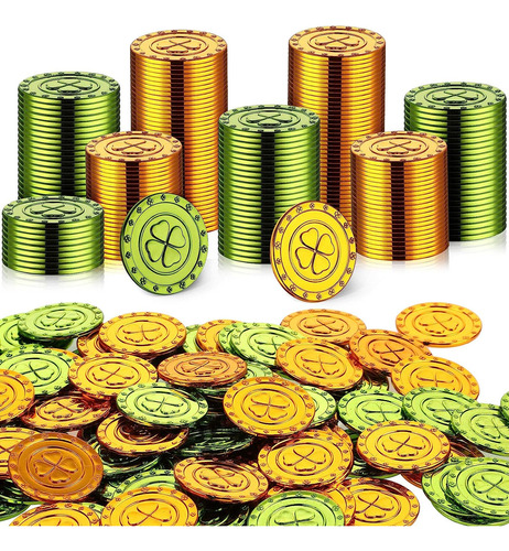Sicypoty Monedas Del Día De San Patricio, 100 Unidades De Mo