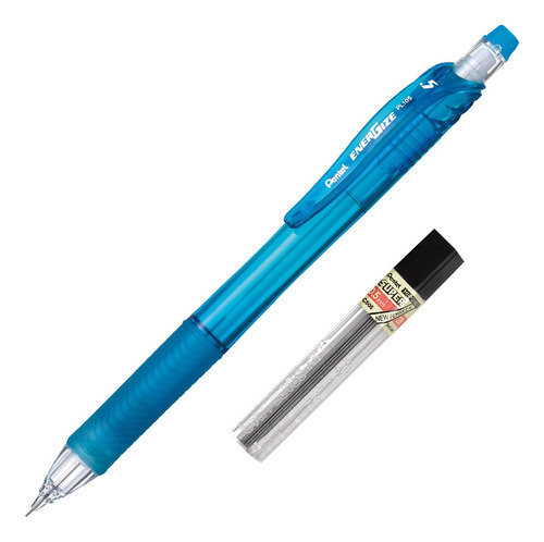 Lapiseira 0,5 Energize-x Pl105 Pentel Cor Azul-claro