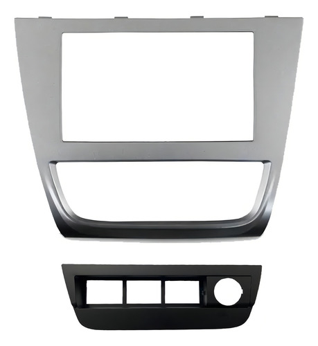 VW G5 Gol Voyage Saveiro Sup 2din con marco plateado de 4 botones