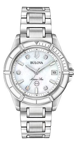 Reloj Bulova Marine Star De Cuarzo Para Mujer, Diamante De A