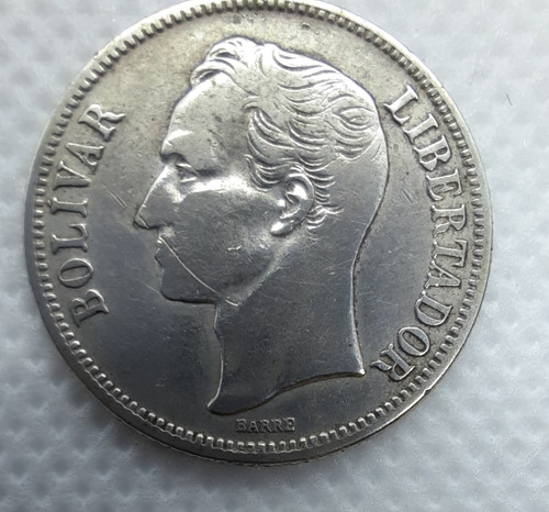 Moneda Venezuela Un Bolivar - 1954 - Plata