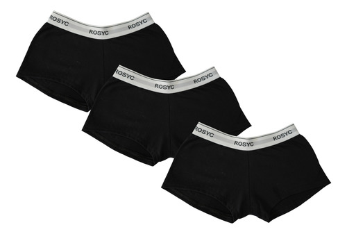 Boxer Mujer Algodon 3 Pack Extra Suave Cómodo Marca Rosyc