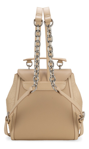 Bolsa Backpack Cloe Rucelia Mediano Color Beige