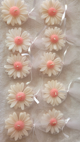 Kit20 Velas Flor Cumpleaños, Baby Shower, Eventos, Recuerdos