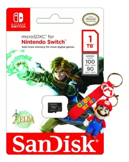 Micro Sd 1 Tb Sandisk Nintendo Switch + Regalo De Mario