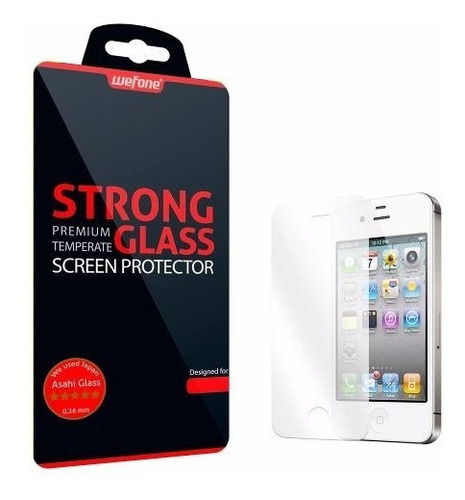 Protector Pantalla Vidrio Templado Wefone iPhone 4 4s